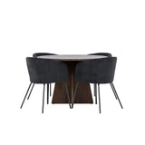 Bootcut jídelní stůl s jídelní židlí Berit