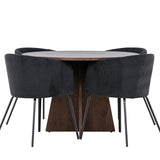 Bootcut jídelní stůl s jídelní židlí Berit