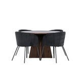 Bootcut jídelní stůl s jídelní židlí Berit