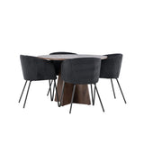 Bootcut jídelní stůl s jídelní židlí Berit