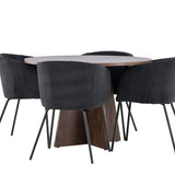 Bootcut jídelní stůl s jídelní židlí Berit