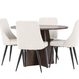 Bootcut jídelní stůl s jídelní židlí Leone