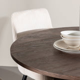 Bootcut jídelní stůl s jídelní židlí Leone