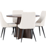 Bootcut jídelní stůl s jídelní židlí Leone