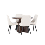 Bootcut jídelní stůl s jídelní židlí Leone