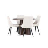 Bootcut jídelní stůl s jídelní židlí Leone