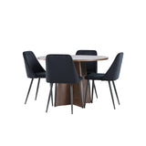 Bootcut jídelní stůl s noční jídelní židlí