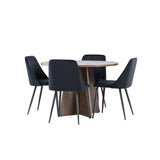 Bootcut jídelní stůl s noční jídelní židlí