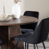 Bootcut jídelní stůl s noční jídelní židlí