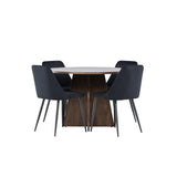 Bootcut jídelní stůl s noční jídelní židlí