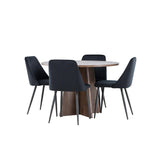 Bootcut jídelní stůl s noční jídelní židlí