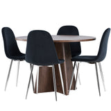 Bootcut jídelní stůl s jídelní židlí Polar