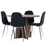 Bootcut jídelní stůl s jídelní židlí Polar