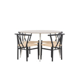 Jídelní stůl Plaza s jídelní židlí Alfons