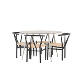 Jídelní stůl Plaza s jídelní židlí Alfons