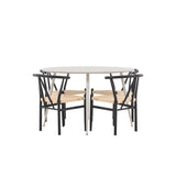 Jídelní stůl Plaza s jídelní židlí Alfons