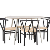 Jídelní stůl Plaza s jídelní židlí Alfons