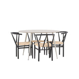 Jídelní stůl Plaza s jídelní židlí Alfons