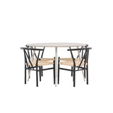 Jídelní stůl Plaza s jídelní židlí Alfons