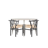 Jídelní stůl Plaza s jídelní židlí Alfons