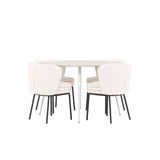 Jídelní stůl Plaza s jídelní židlí Agnes