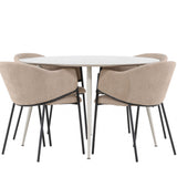 Jídelní stůl Plaza s jídelní židlí Evelina