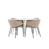 Jídelní stůl Plaza s jídelní židlí Evelina