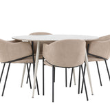 Jídelní stůl Plaza s jídelní židlí Evelina