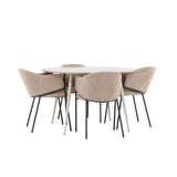 Jídelní stůl Plaza s jídelní židlí Evelina