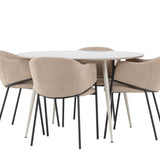 Jídelní stůl Plaza s jídelní židlí Evelina