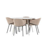 Jídelní stůl Plaza s jídelní židlí Evelina