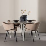 Jídelní stůl Plaza s jídelní židlí Evelina