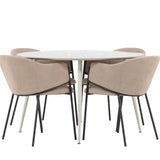 Jídelní stůl Plaza s jídelní židlí Evelina