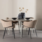 Jídelní stůl Plaza s jídelní židlí Evelina