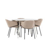 Jídelní stůl Plaza s jídelní židlí Evelina