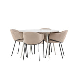 Jídelní stůl Plaza s jídelní židlí Evelina