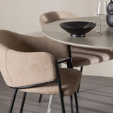 Jídelní stůl Plaza s jídelní židlí Evelina