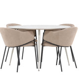 Jídelní stůl Plaza s jídelní židlí Evelina