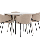 Jídelní stůl Plaza s jídelní židlí Evelina