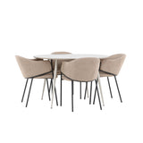 Jídelní stůl Plaza s jídelní židlí Evelina