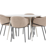 Jídelní stůl Plaza s jídelní židlí Evelina