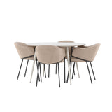 Jídelní stůl Plaza s jídelní židlí Evelina