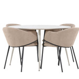 Jídelní stůl Plaza s jídelní židlí Evelina