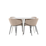 Jídelní stůl Plaza s jídelní židlí Evelina