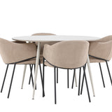 Jídelní stůl Plaza s jídelní židlí Evelina