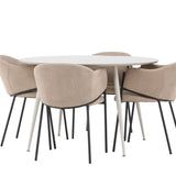 Jídelní stůl Plaza s jídelní židlí Evelina