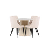 Jídelní stůl Lanzo s jídelní židlí Leone