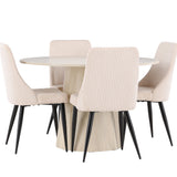 Jídelní stůl Lanzo s jídelní židlí Leone