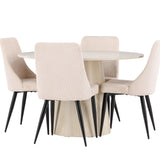 Jídelní stůl Lanzo s jídelní židlí Leone