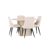 Jídelní stůl Lanzo s jídelní židlí Leone